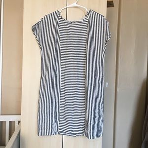 B & W Striped Shift Dress